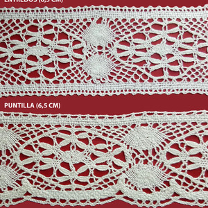 Encaje de Bolillo Beige (Puntilla 6,5 cm)