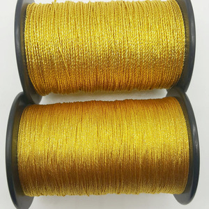 (Pieza completa) Cordón de imitación de oro entrefino torzal