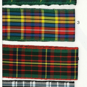 Cinta Escocesa (1 cm/ 1,8 cm/2,6 cm y 4 cm)