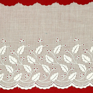Tira bordada blanca (13 cm)