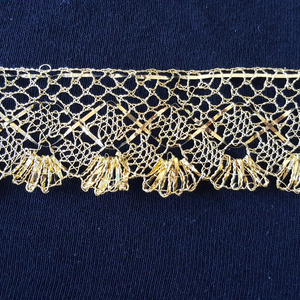 ENCAJE ORO HOJUELA/HOJILLA ENTREFINA ANCHO 4.5CM