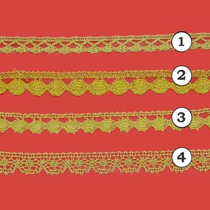 Encaje Dorado delgado (1cm/1.5cm)