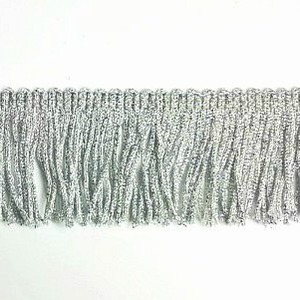 FLECO DE SEDA Y LAMÉ PLATEADO (4,5cm)