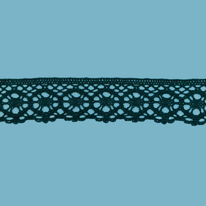 Puntilla Bolillo Verde Oscuro (3,5cm)