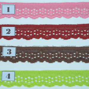 ENCAJES DE NYLON ELÁSTICOS (2,5 cm)