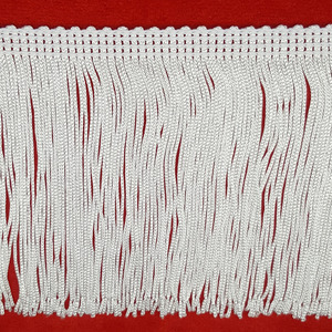 Fleco de seda Blanco  (10 cm)