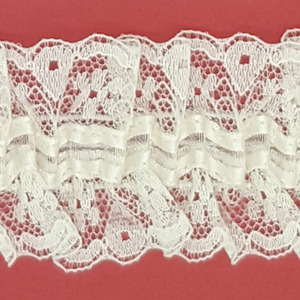 Encajes de Nylon Beige elástico (3,5 cm )