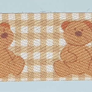 Cinta bordada osito para bebé (2 cm)