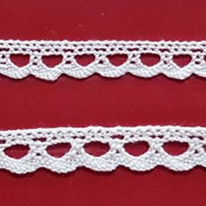 Encaje de Bolillo Blanco 0,5cm/1cm