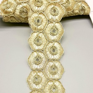 Organza Bordada con Rebordé (5cm)