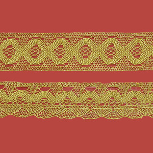 Encaje Dorado (entredos 4cm/puntilla 4cm)