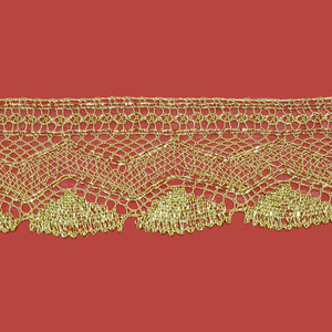 Encaje Dorado Conchas (6.5cm)
