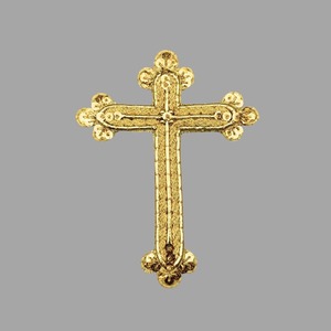 Cruz bordada oro (13x16,5cm)