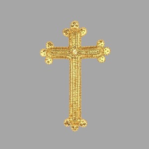 Cruz bordada oro (18x27cm)