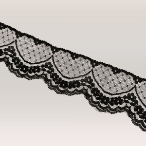 Encaje de Naylon Negro (5,5 cm)