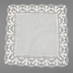 Pañuelo Cuadrado Encaje de Bolillo(23x23cm)