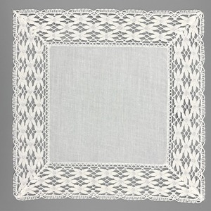 Pañuelo Cuadrado Encaje de Bolillo(23x23cm)
