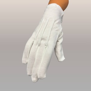 Guantes venas de algodón(blanco)