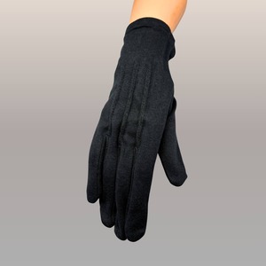 Guantes venas de algodón(Negro)