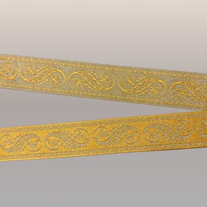 Cinta bordada dorada (2,5cm)