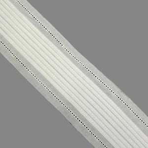 Entredos Tira Bordada Blanca (6,5cm)
