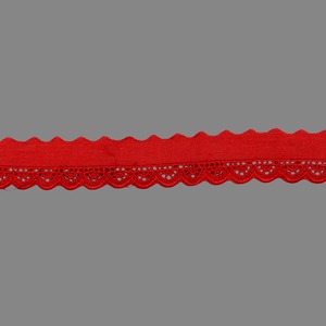 Tira bordada Rojo (1,7 cm)