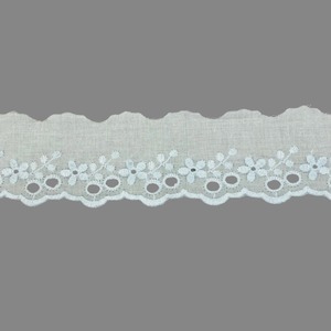 Tira bordada Celeste (3,5 cm)