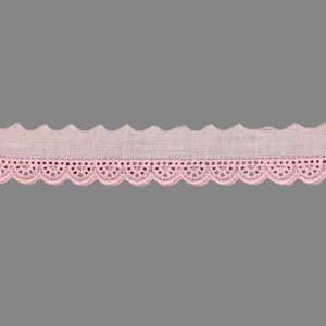 Tira bordada Rosa (1,7 cm)