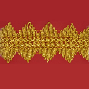 Agremán dorado ancho (7,5 cm)