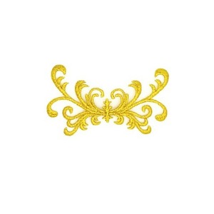 Aplique Bordado termoadhesivo Rama de Hojas (8x4,5cm)