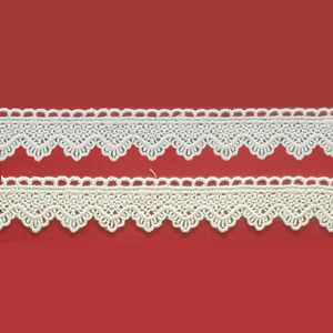 Guipur blanco y marfil (2cm)