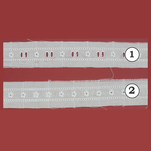 Tiras bordadas blancas (3cm)
