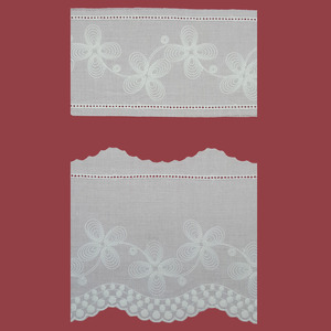 Tiras bordadas blancas (9cm-13cm)