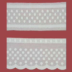Tiras bordadas blancas (PUNTILLA 8cm)