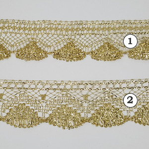 Encaje de conchas Dorado (5cm Y 6cm)