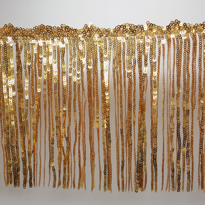 Fleco de lentejuelas dorado (17cm)