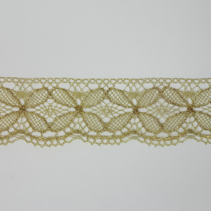 Encaje Dorado puntilla (7.5cm)
