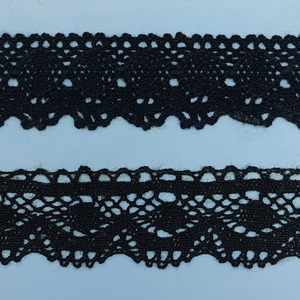 Puntilla de bolillo negro (4cm)