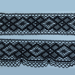 Puntilla y entredos de bolillo negro (4.5cm-5.5cm)