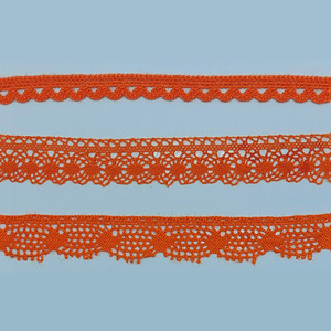 Puntilla bolillo naranja (1.2cm-2.2cm)