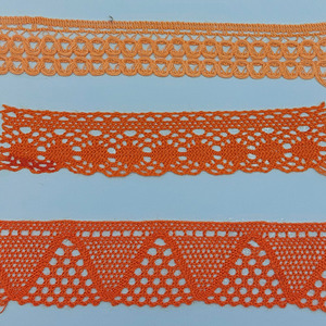 Puntilla bolillo naranja (2.5cm-4cm)