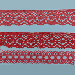 Puntilla y entredos bolillo Rojo (3cm-3.5cm)