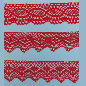 Puntilla bolillo Rojo (4.5cm)