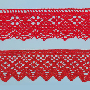 Puntilla bolillo Rojo (5.5cm-5cm)