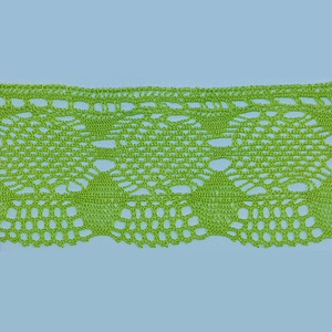 Puntilla bolillo verde claro (7.5cm)