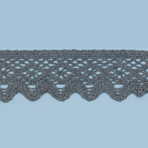 Puntilla bolillo gris (4.5cm)