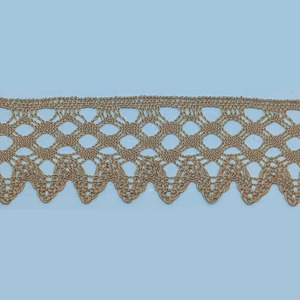 Puntilla bolillo camel (5cm)
