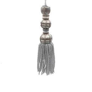 Borla de Glacé Plateada (14,5cm)