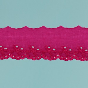 Tira bordada fusia (5,5cm)