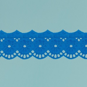 Tira bordada Turquesa (4,5 cm)